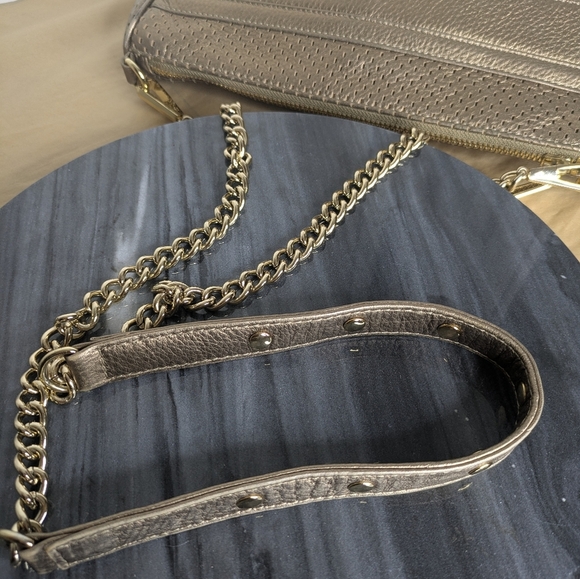 Rebecca Minkoff Rose Gold Metallic Crossbody Bag - Picture 8 of 16